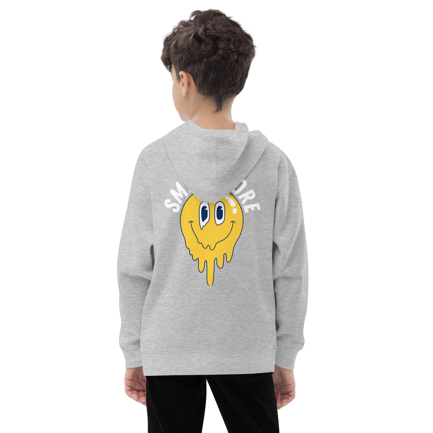 Smile More - Kids fleece hoodie