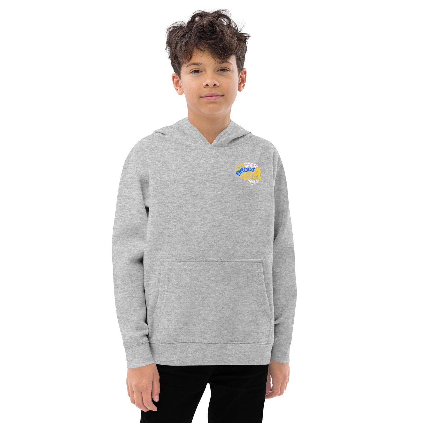 Let's Talk About Mental Health - Kids fleece hoodie