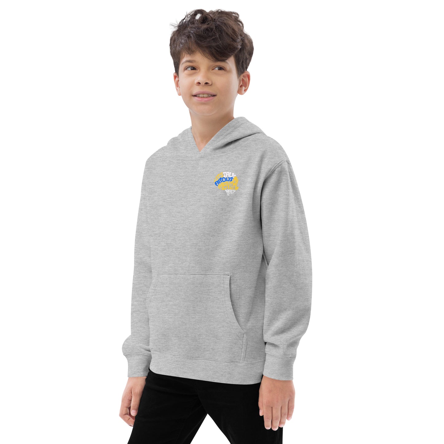Let's Talk About Mental Health - Kids fleece hoodie