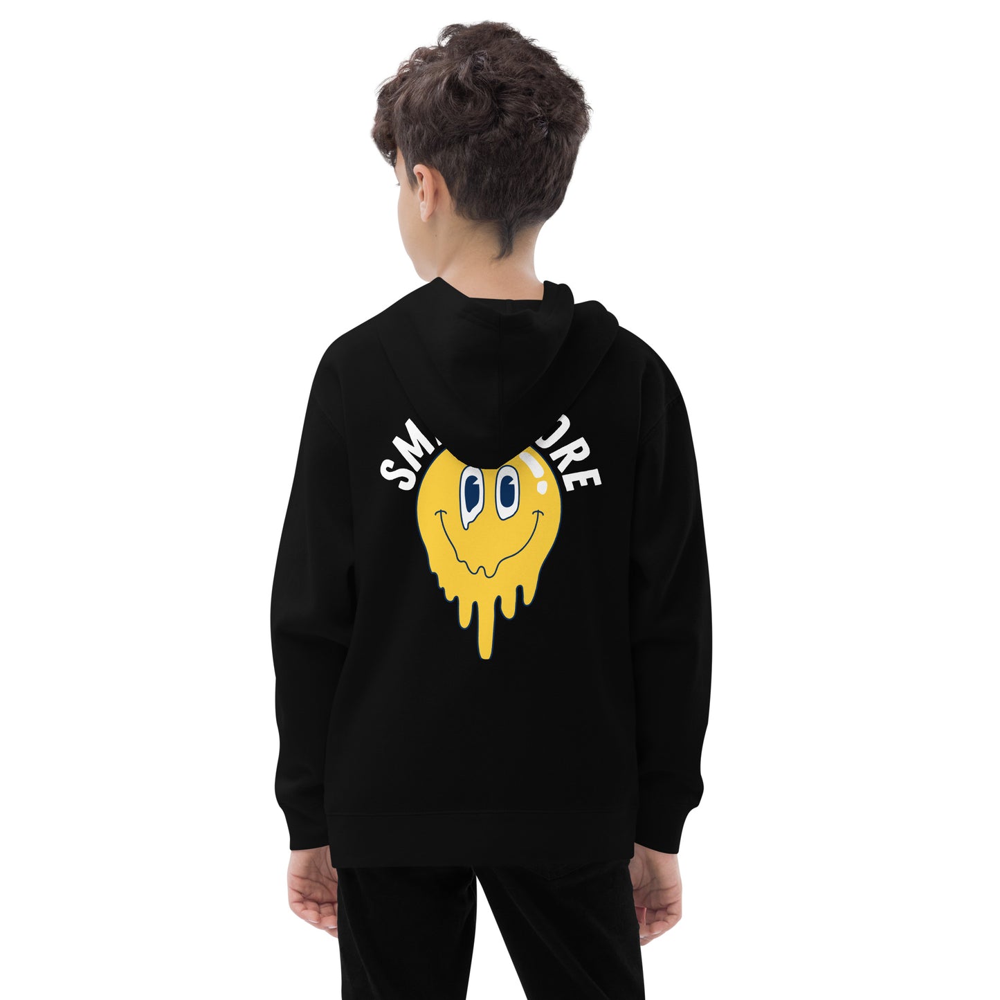 Smile More - Kids fleece hoodie
