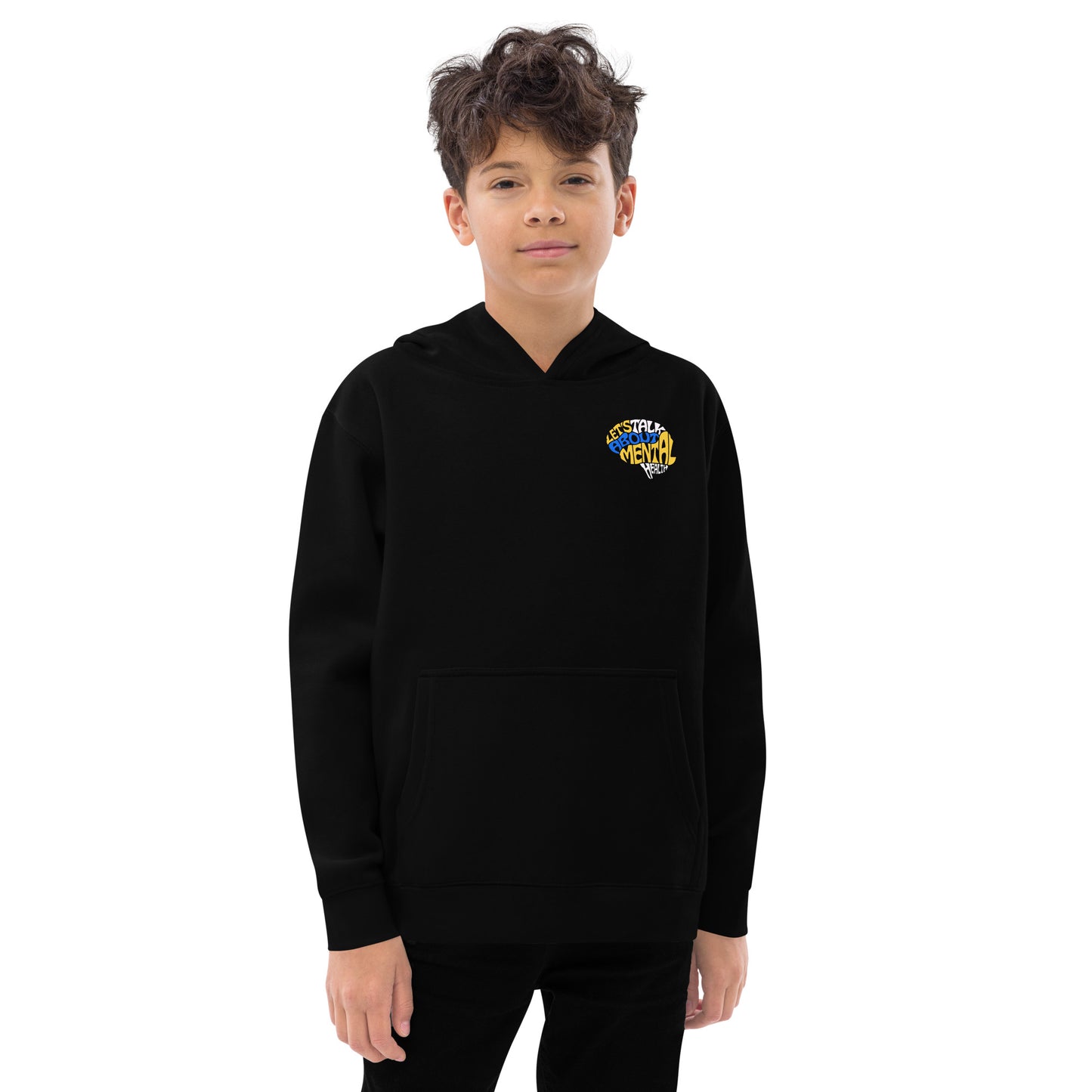 Let's Talk About Mental Health - Kids fleece hoodie