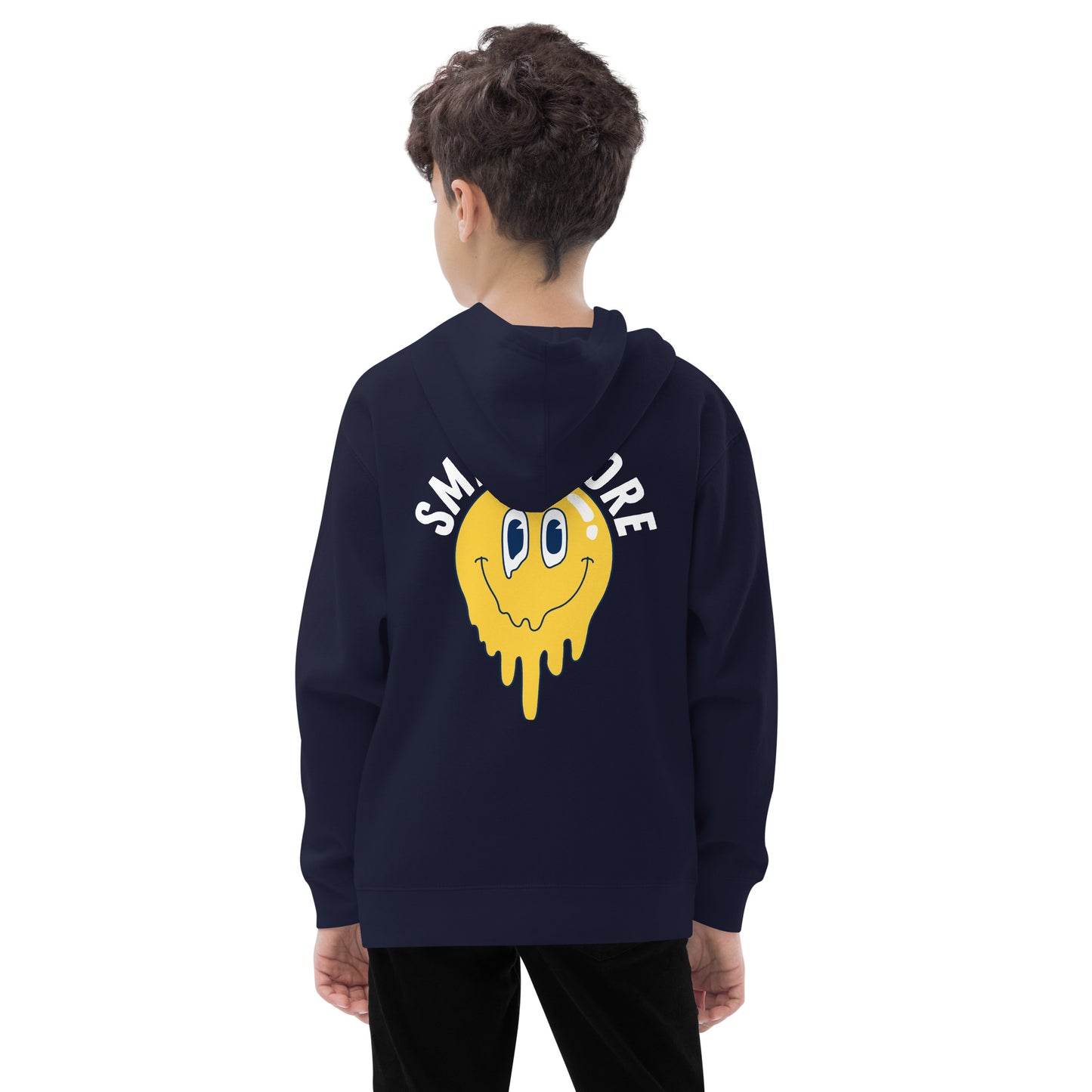 Smile More - Kids fleece hoodie