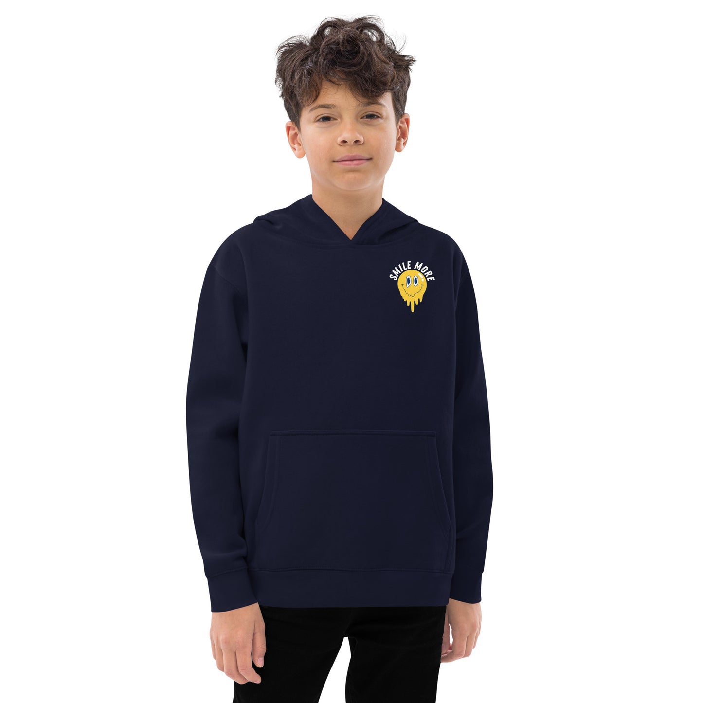 Smile More - Kids fleece hoodie