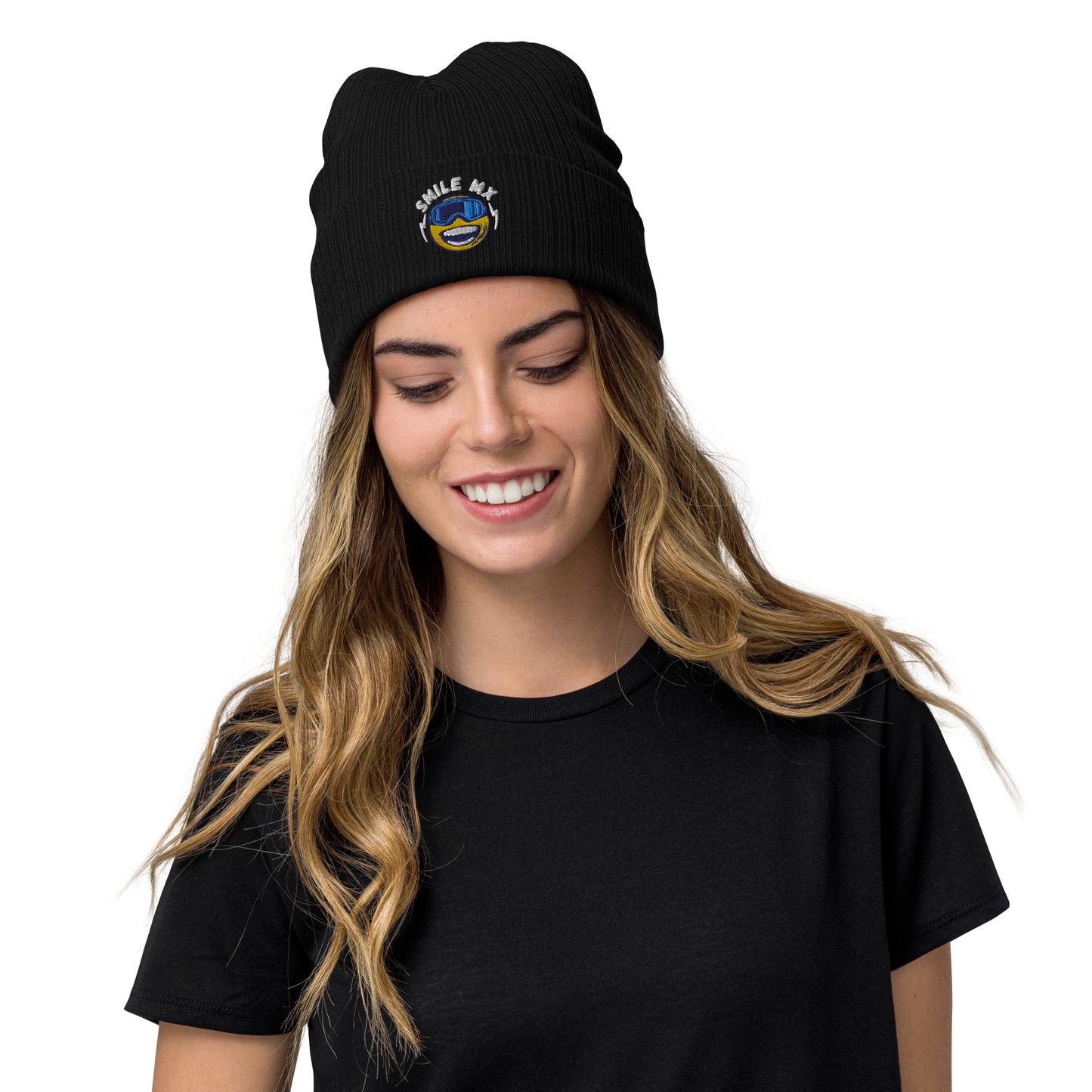 Smile MX- Ribbed knit beanie