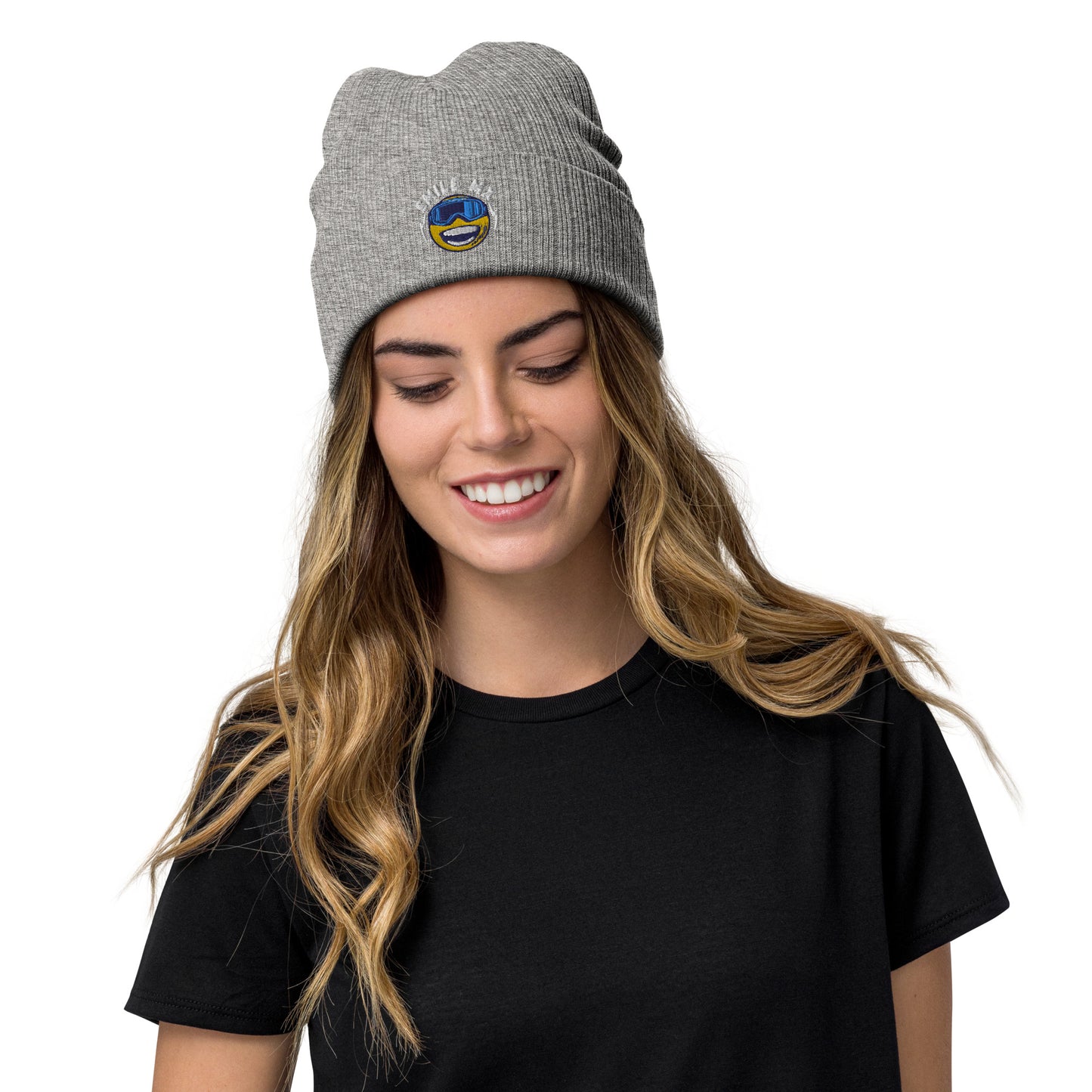 Smile MX- Ribbed knit beanie