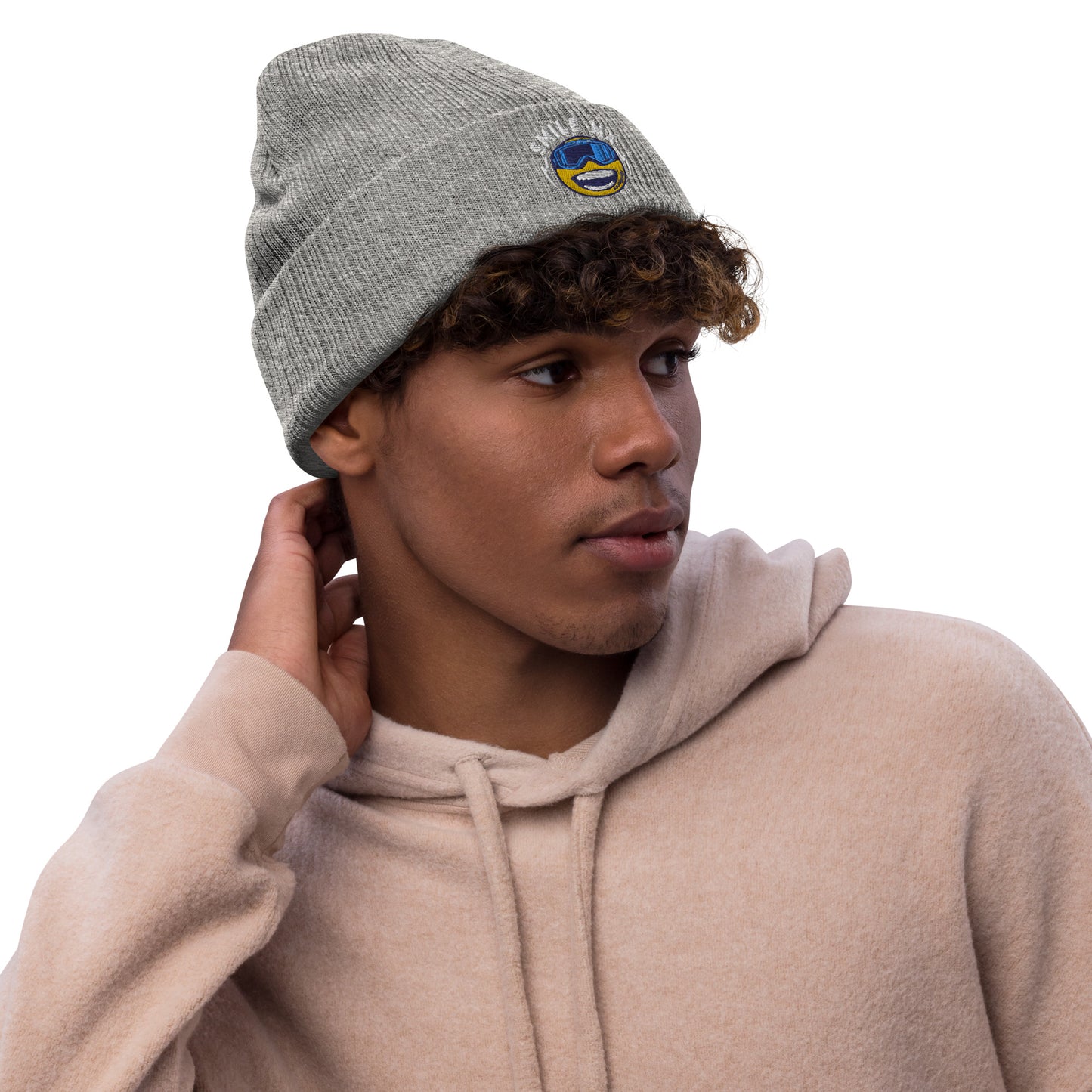 Smile MX- Ribbed knit beanie