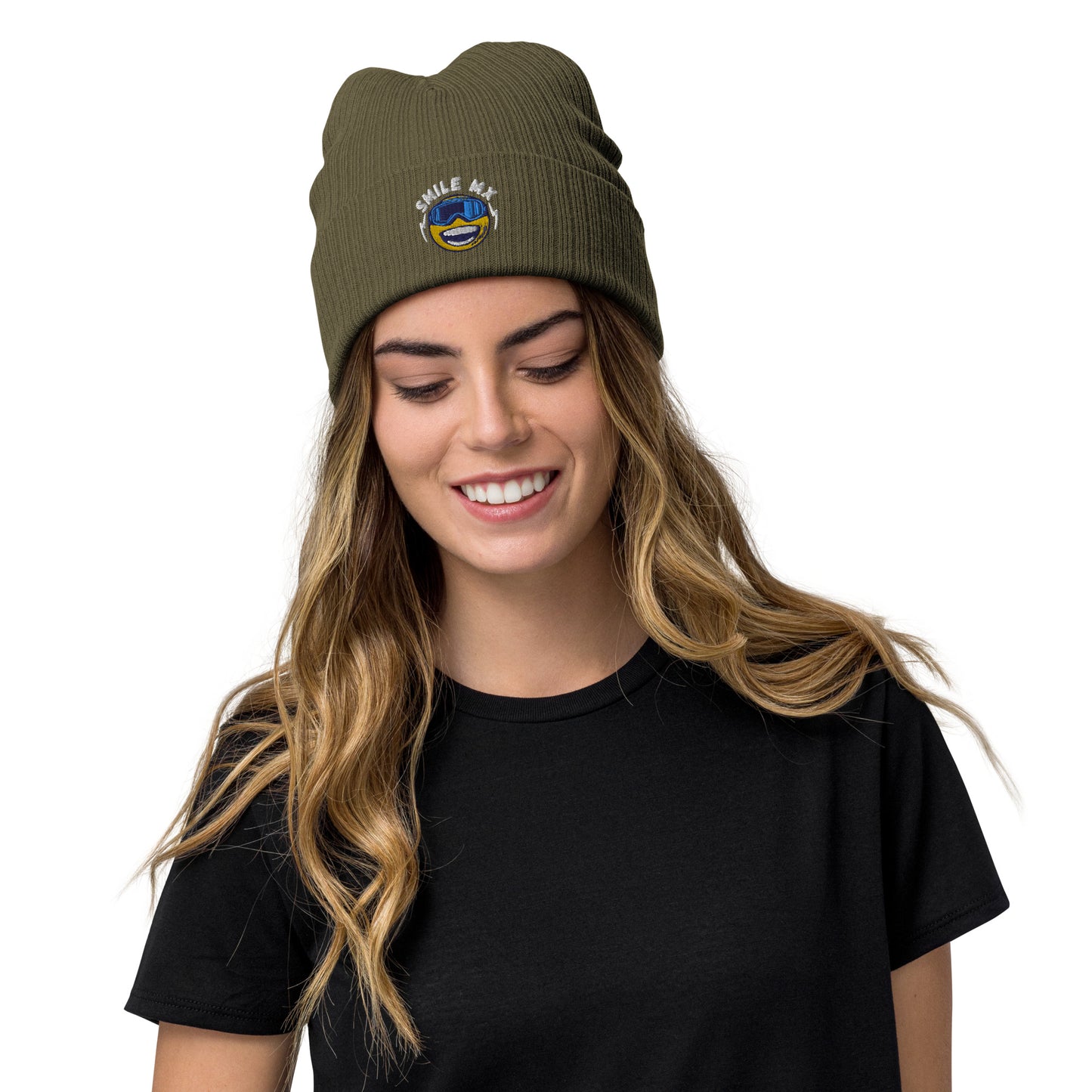 Smile MX- Ribbed knit beanie