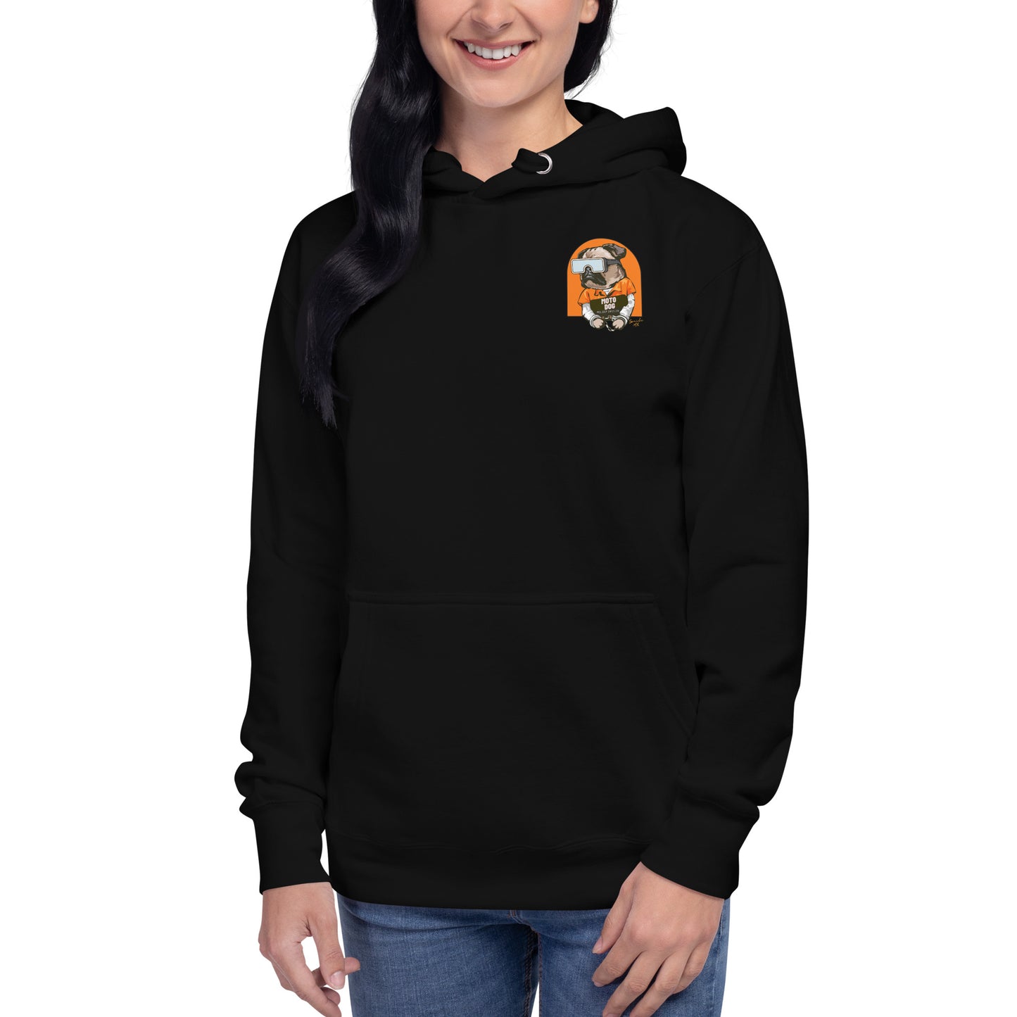 Moto Dog Pug - Unisex Hoodie