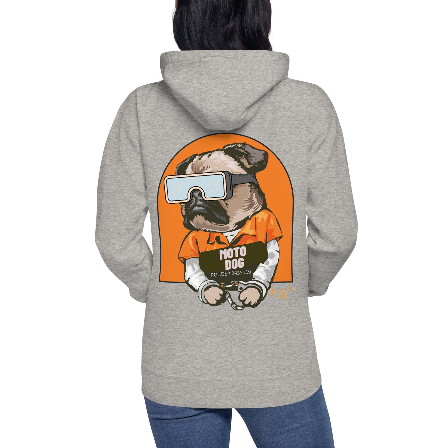 Moto Dog Pug - Unisex Hoodie