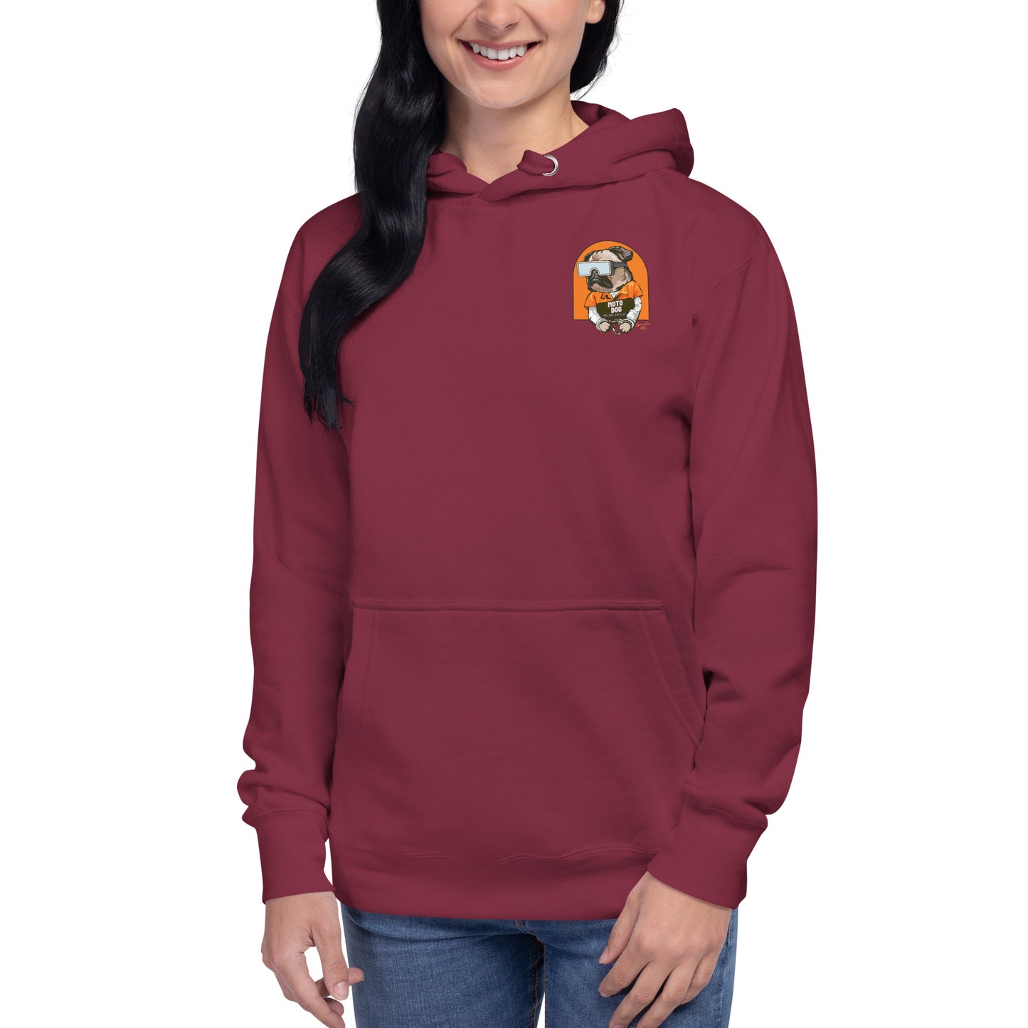 Moto Dog Pug - Unisex Hoodie