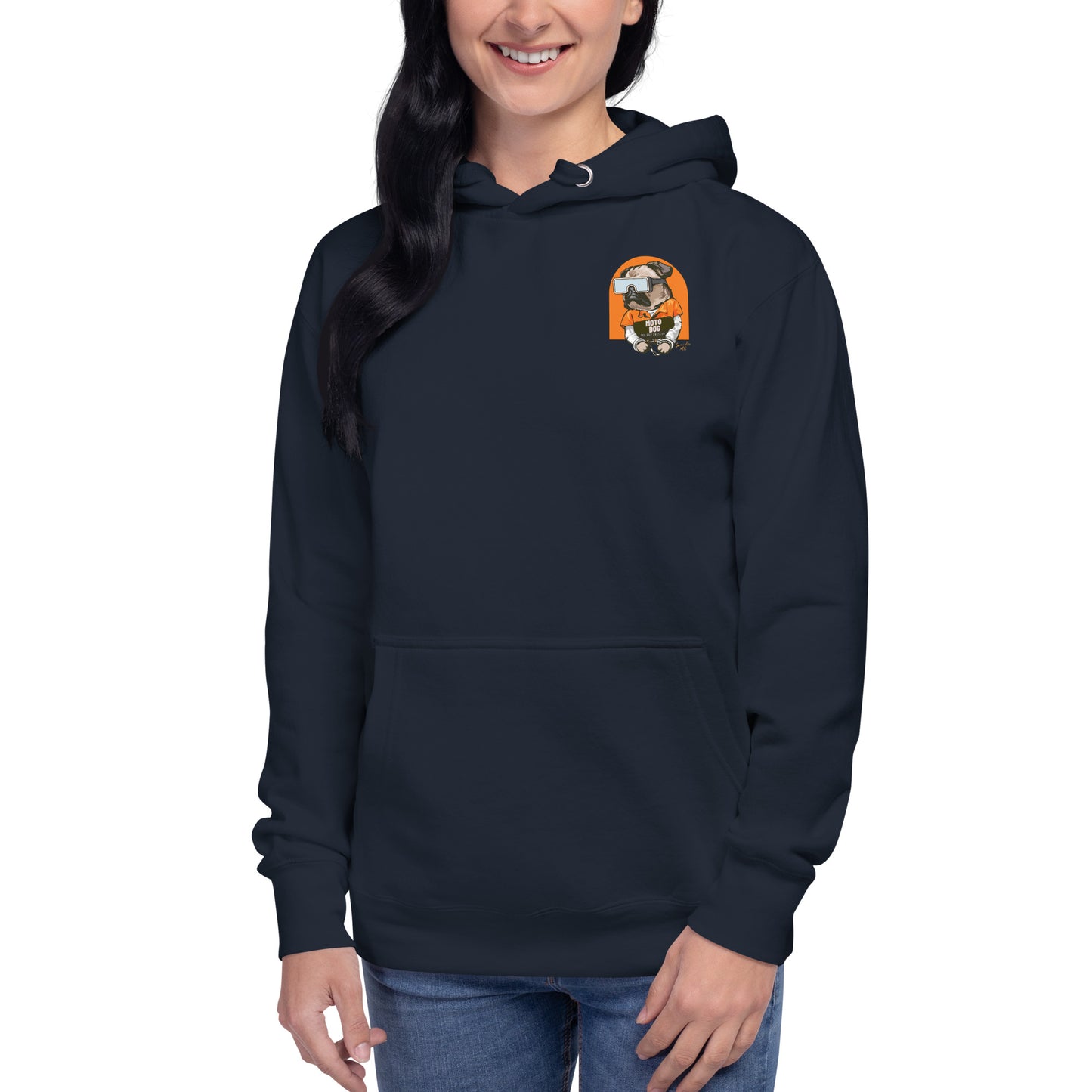 Moto Dog Pug - Unisex Hoodie