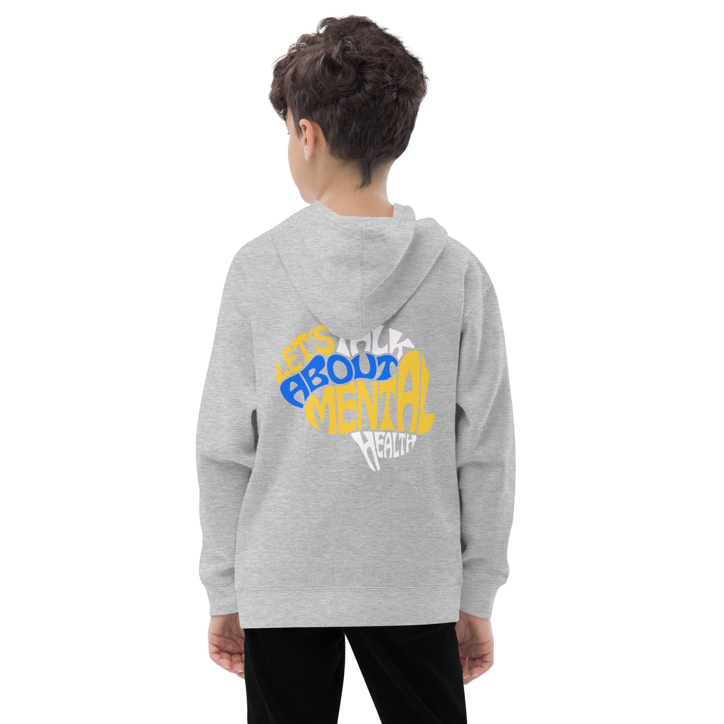 Let's Talk About Mental Health - Kids fleece hoodie