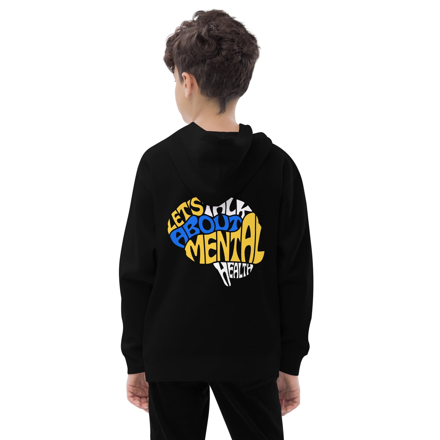 Let's Talk About Mental Health - Kids fleece hoodie