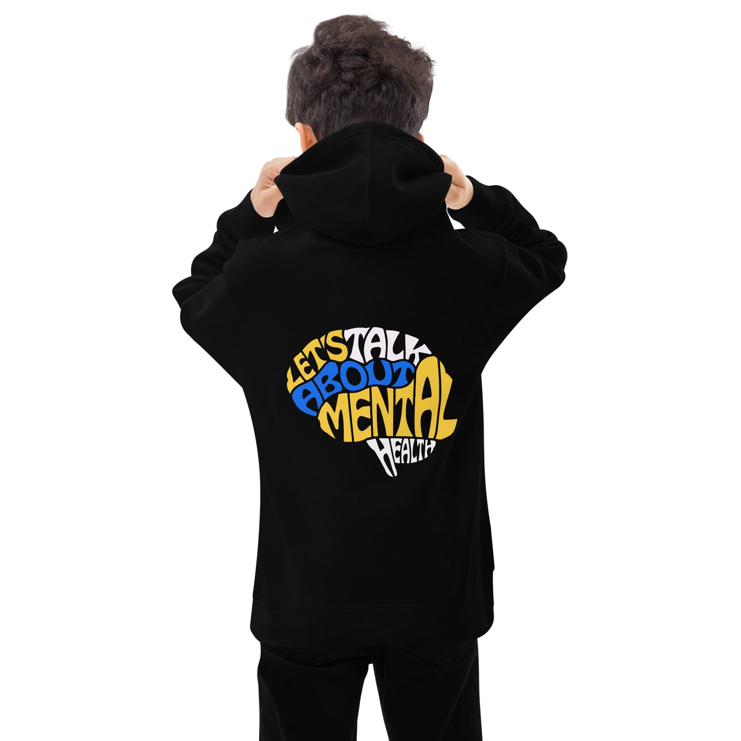 Let's Talk About Mental Health - Kids fleece hoodie