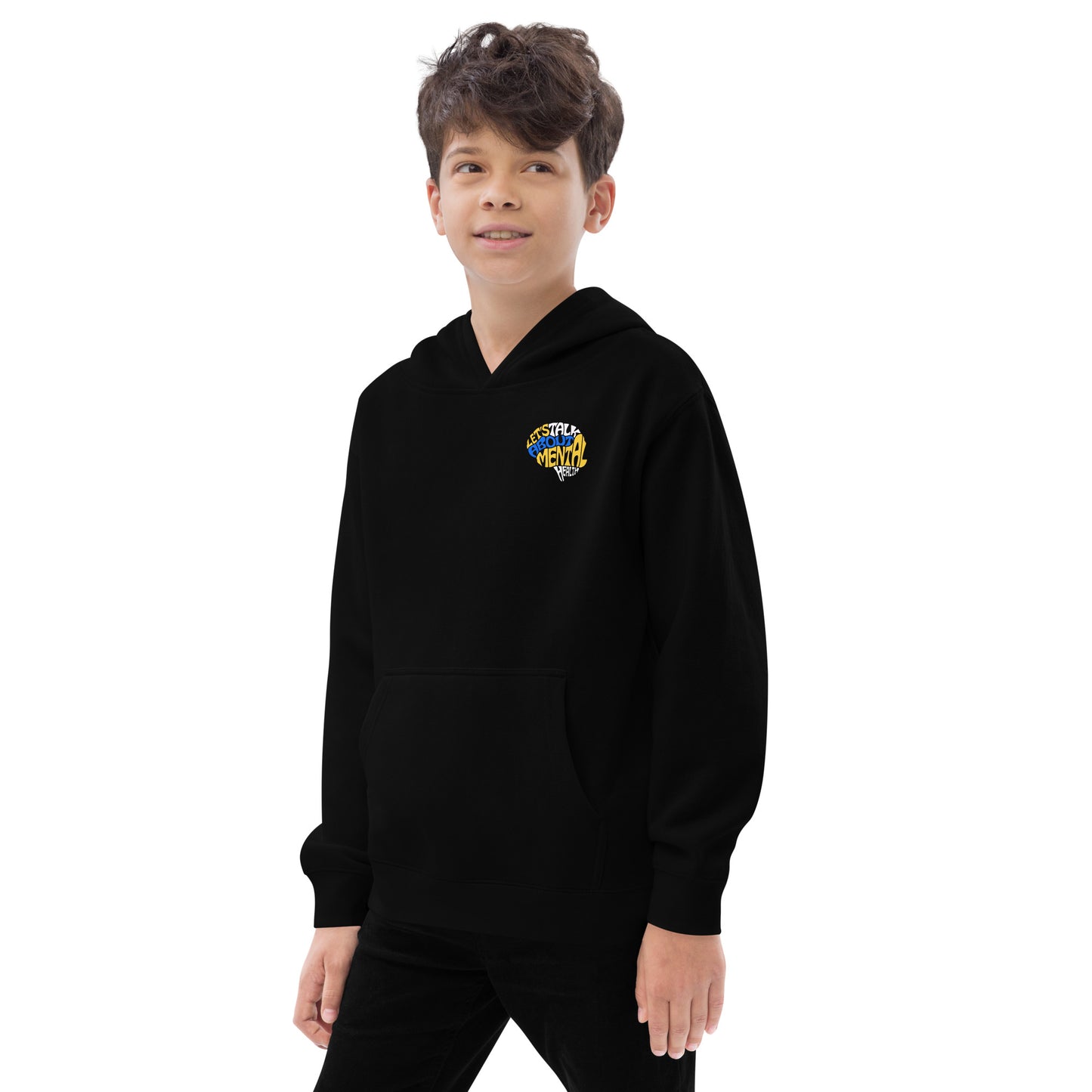 Let's Talk About Mental Health - Kids fleece hoodie