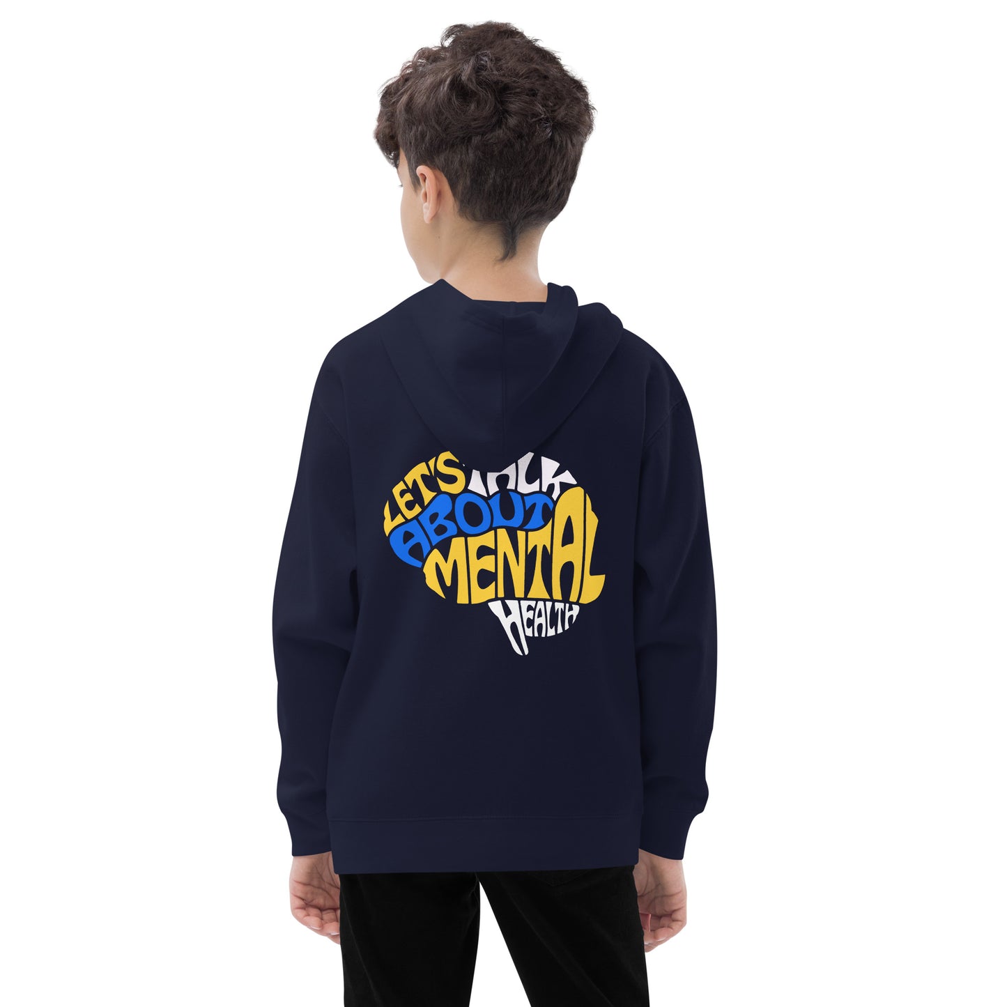 Let's Talk About Mental Health - Kids fleece hoodie