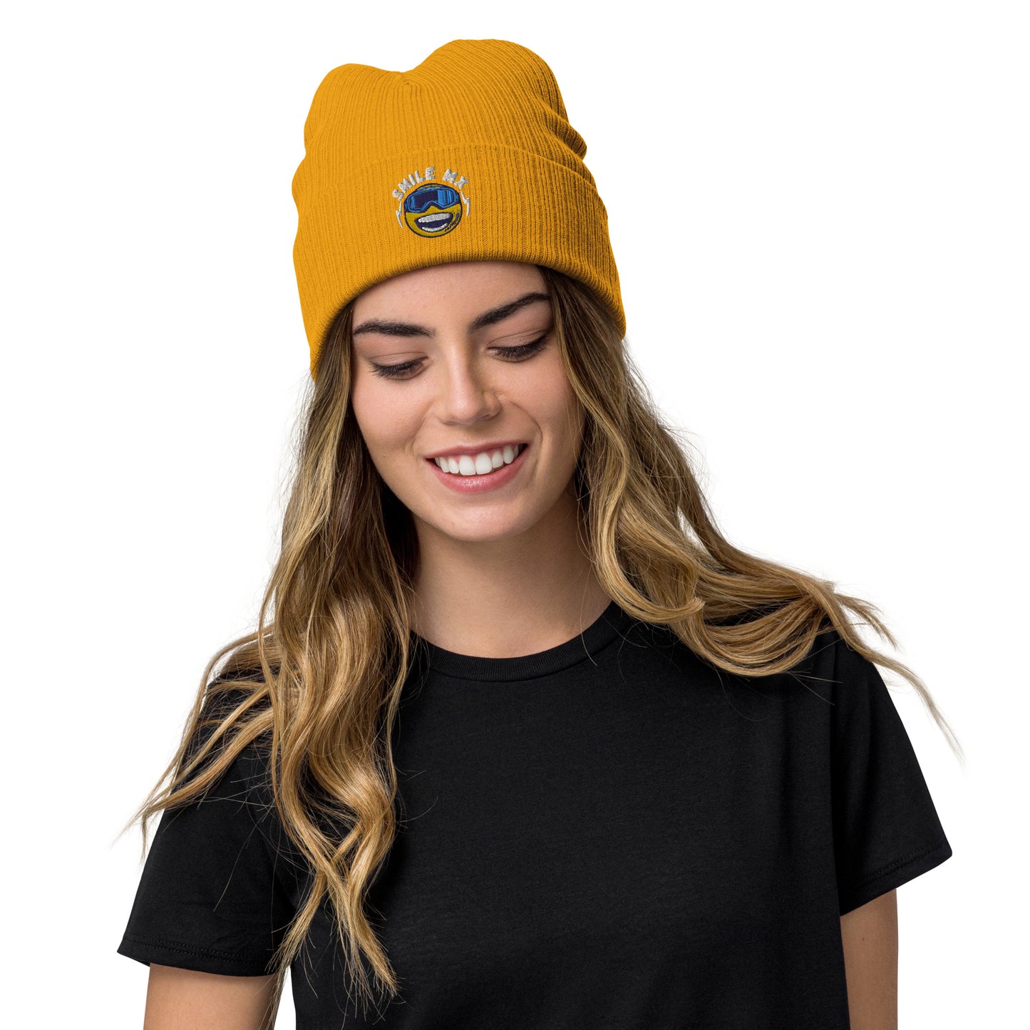 Smile MX- Ribbed knit beanie