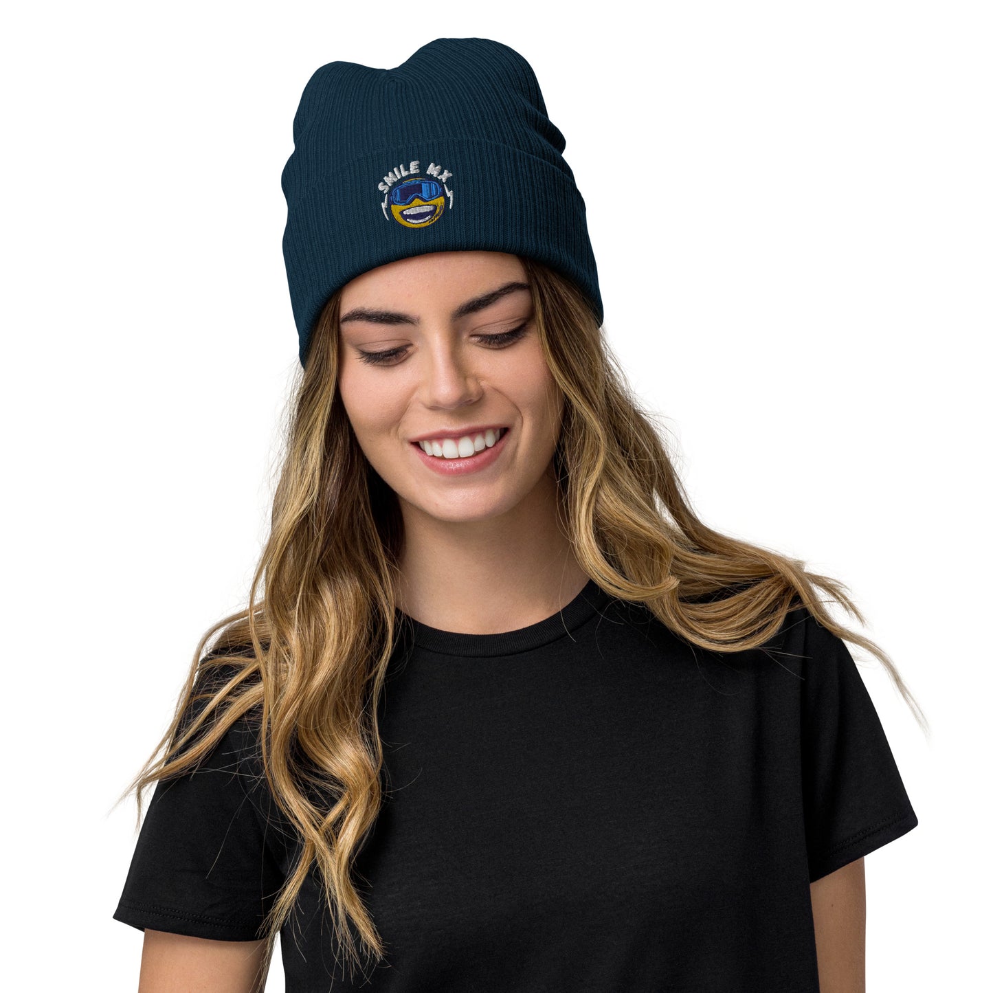 Smile MX- Ribbed knit beanie