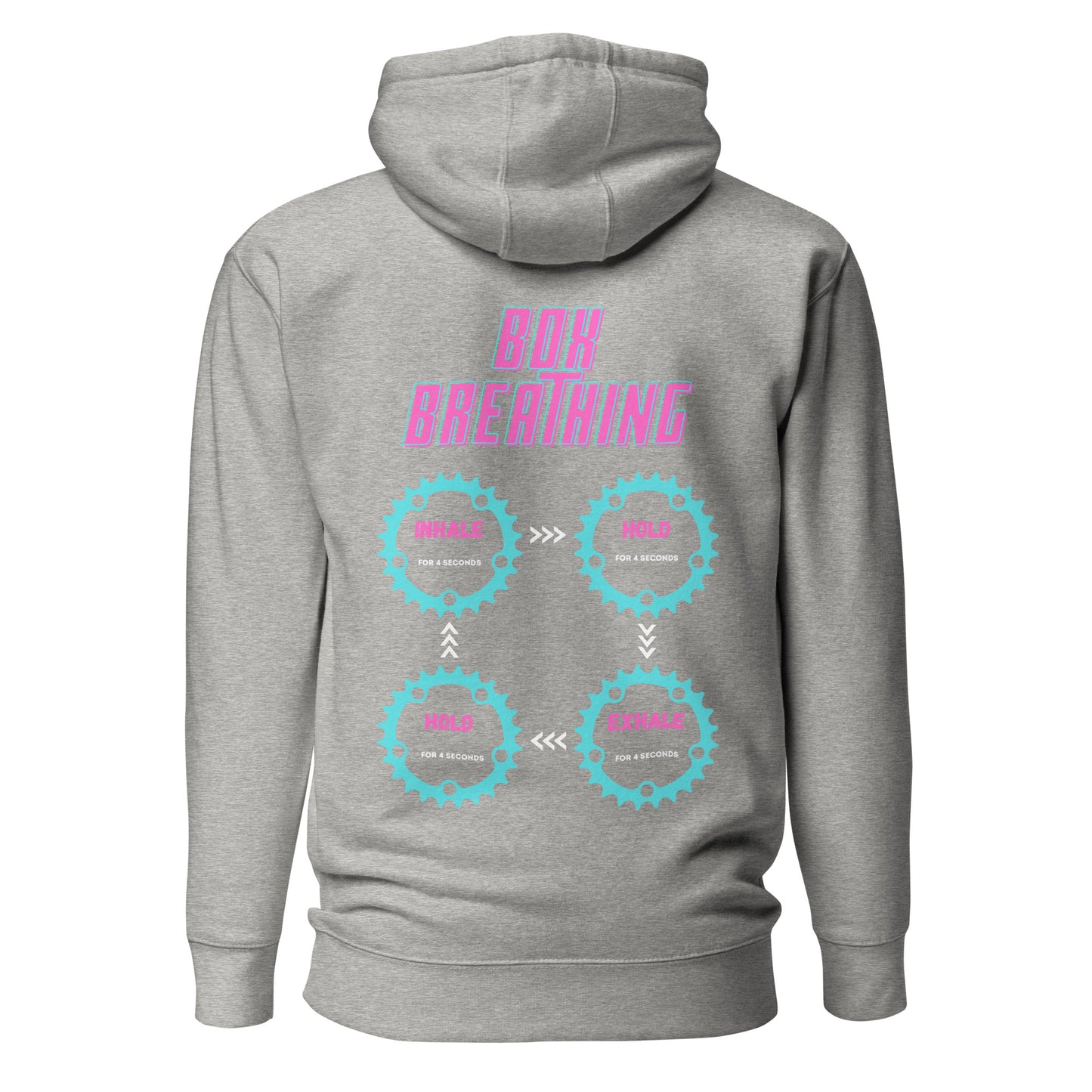 Box Breathing-Pink & Teal Unisex Hoodie