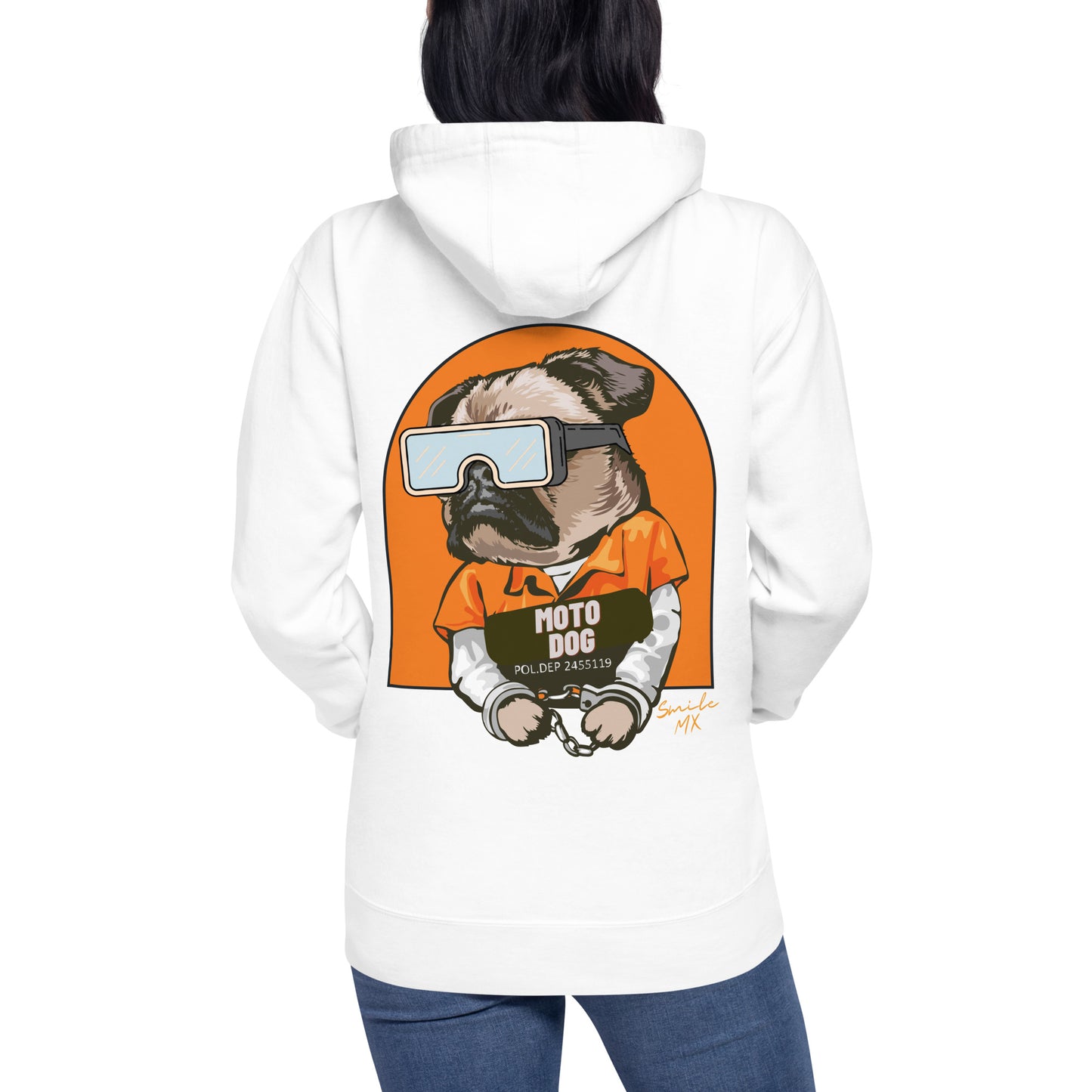 Moto Dog Pug - Unisex Hoodie